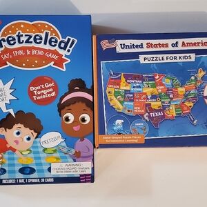 New Pretzeled! Kids Game and United States of America Learning Puzzle